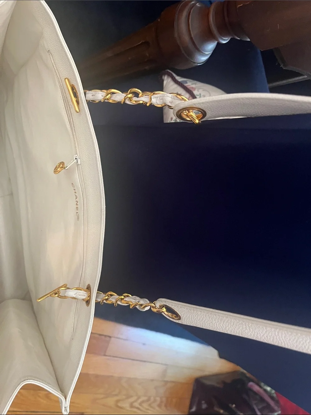 CHANEL spacious white